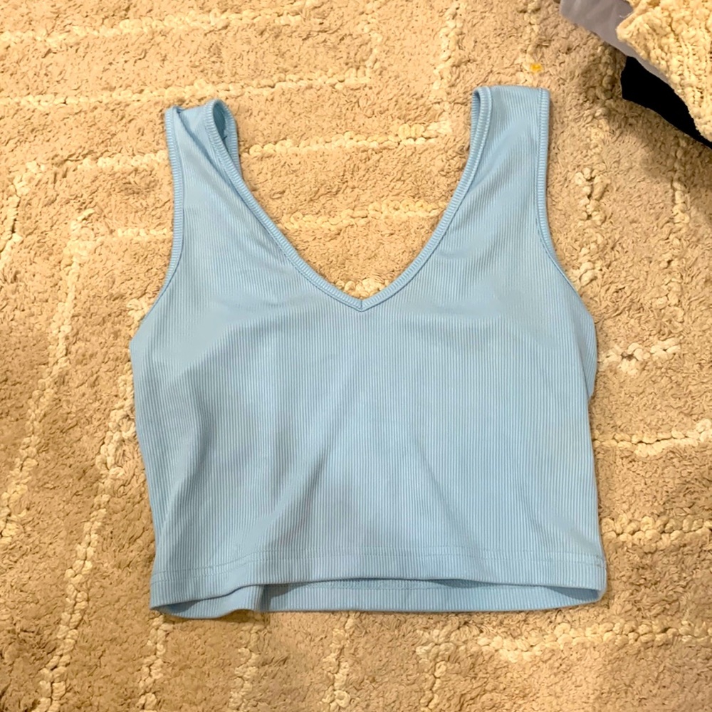 Sky blue tank top from shien, size small